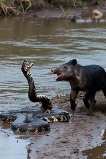 Amazon Nightmare: Giant Anaconda Launches Surprise Attack!