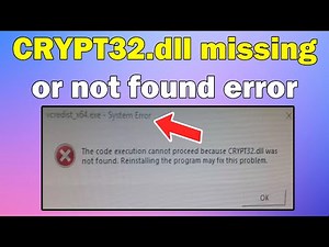 How to fix CRYPT32.dll missing or not found error in Windows 11 or 10