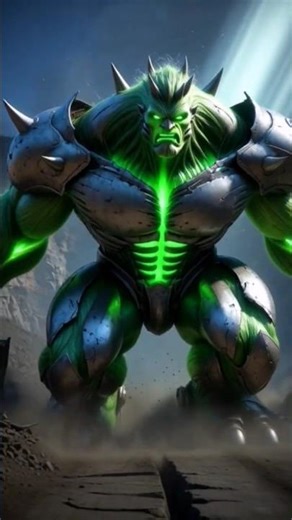This Bulldozer TRANSFORMED Into a Hulk Monster! 🤯💚🚧 #ai #factverseai #marvel #future #Hulk