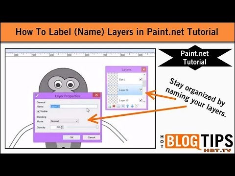 Label Layers in Paint.net Tutorial