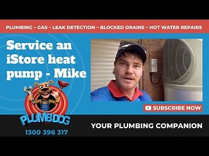 Mike services a 270l iStore heat pump - Plumbdog Plumbing Perth