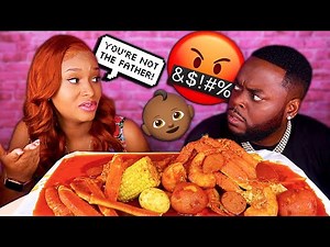 YOU ARE NOT THE FATHER PRANK ON BEAST MODE + SEAFOOD BOIL MUKBANG 먹방 | QUEEN BEAST
