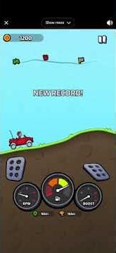 🏁 Hill Climb Racing Lite Gameplay | Crazy Hill Drive Challenge! 🚗💨 #shorts