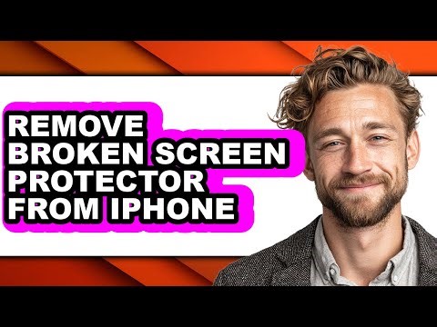 How to Remove Broken Screen Protector from Iphone - Step by Step