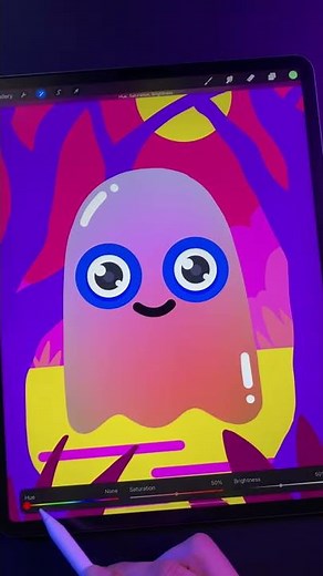 How To Create Gradients & Shadows In Procreate (#Shorts)