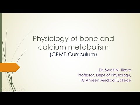 Endocrinology CBME: Physiology of bone & calcium metabolism