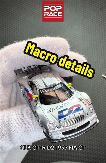 CLK GT-R D2 1997 FIA GT macro details. #164scale #164diecast #diecast #mercedes #clkgtr