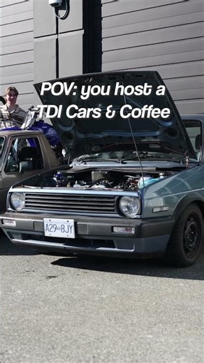 POV: you host a TDI Cars & Coffee