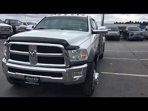 2014 Dodge Ram 5500 Cummins Diesel 4x4 Aluminum Flatbed Crew Cab Hotshot For Sale at Baglier Mazda