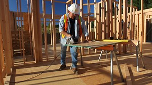 Download Construction worker cutting board for free