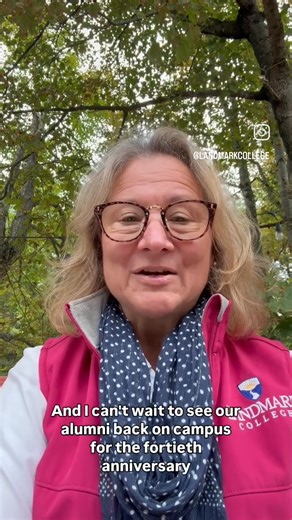 Join us (and Denise!) this weekend for our 40th Anniversary and Homecoming celebration! To view the schedule and register: www.landmark.edu/40th | Landmark College
