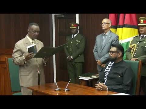 President Dr Irfaan Ali Swearing in of the Members of the Teaching Service Commission