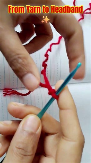 yarn to easy crochet headband for beginners #shorts #crochet #asmr #crocheting #diy