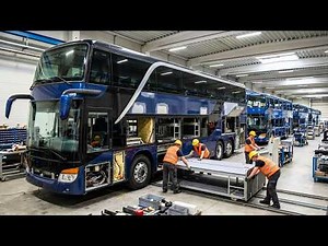 How a Tri-Axle Double-Decker Sleeper Coach Is Made | Inside the Factory