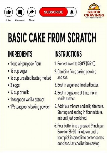 How to Bake a Cake from Scratch | Easy Step-by-Step Recipe 🍰