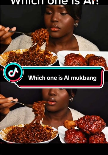 ⬆️ or ⬇️ is AI #mukbang #ai #viral