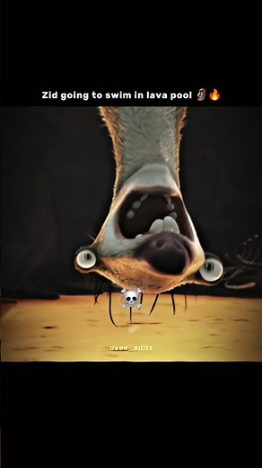 sid going to swim in lava pool 🗿🔥 Ice age edit #shorts #edit #animation #iceage