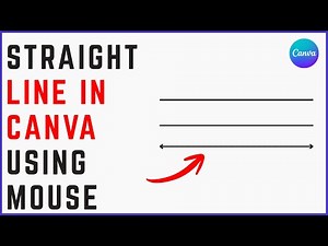 How to Make a Straight Line in Canva Using Mouse