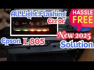 Epson L805 Fix All Light Blinking Issue New 100% Solved! Easy-Free Fix |TechSutra New Solution!