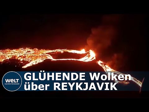 VULKANAUSBRUCH IN ISLAND: "Fagradalsfjall" spuckt das erste mal seit 6000 Jahren Lavafontänen