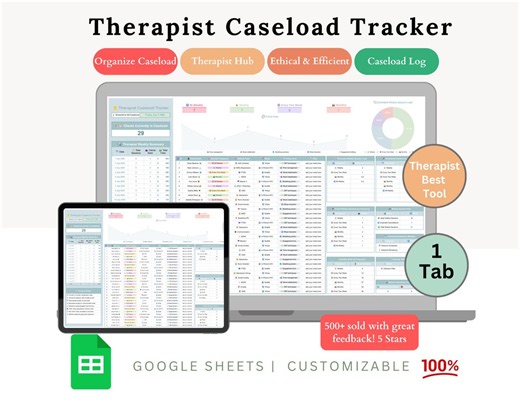 Therapist Caseload Tracker - Caseload Tracker - Caseload Planner - Caseload Management - Case Tracker - Therapy Caseload -caseload Organizer - Etsy Canada