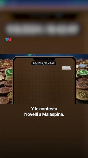 COMPROMISING MESSAGES | The Justice system revealed messages between Novelli and the model Romina...