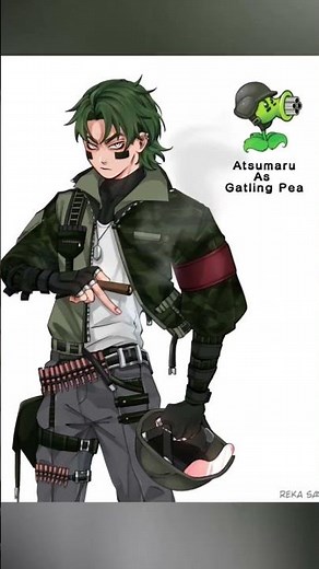 PVZ if Plants Are Anime Characters (Upgrade Plants) - By reka_san109