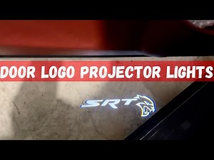 Door logo projector lights installation in my hellcat Challenger📈