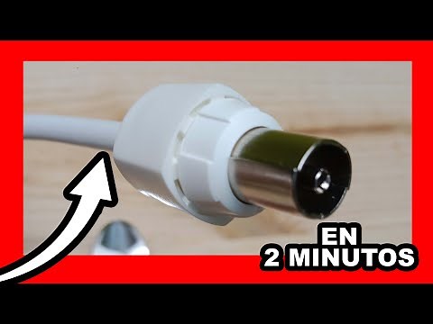 👉 Como instalar una CLAVIJA en cable antena COAXIAL