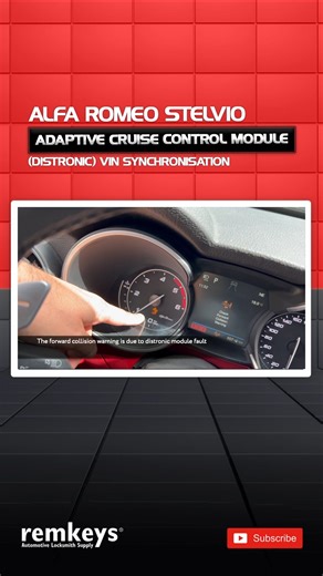 Alfa Romeo Stelvio Adaptive Cruise Control Module (Distronic) VIN Synchronisation