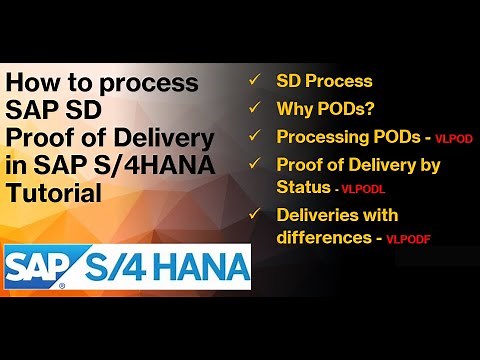 How to Process SAP S/4HANA SD POD Proof of Delivery Tutorial | SAP SD | SAP S/4HANA
