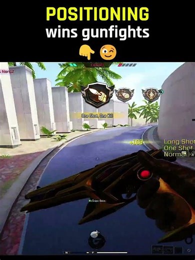 POSITIONING Wins Gunfights ☝😉 #codm #shorts #sniper