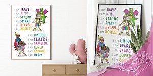 I Am Positive Affirmations Poster