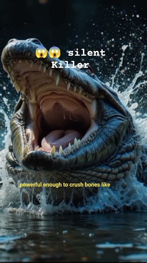 😱 silent killer. This is a crocodile… a predator older than dinosaurs