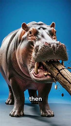 “Which Animal Can Crush a Wooden Log with Just One Bite?”#shorts