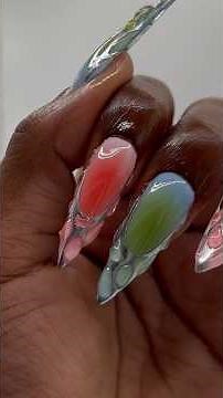 Alien Nails !?! 👀👀👀👽 #softgel