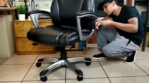 Watch executive leather office chair on Amazon Live