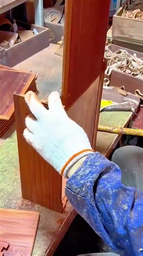 Assembling a wooden box using box joints for a secure and stylish furniture piece in woodworking