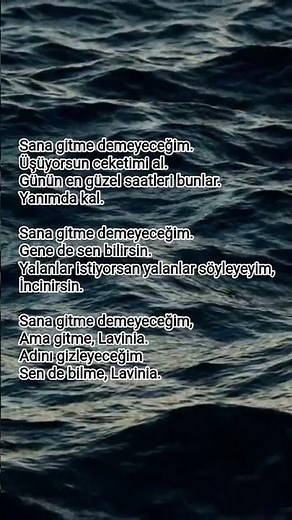 Lavinia ~Özdemir Asaf #şiir #aşk