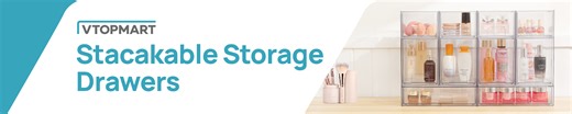 Vtopmart: Stackable Storage Drawers