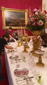 114K views · 7.7K reactions | How was the imperial dining table set? ✨ The dinner service at the Viennese court was renowned throughout Europe for its perfection to detail. Behind every imperial dinner lay precision, ritual, and splendour. Join us for a look behind the scenes as we set the historical dining table at the Hofburg!  #SisiWaitsForYou  © SKB . #Sisi #Empress #Elisabeth #royalfamily #hofburg #palace | Sisi Museum • Hofburg Wien | Facebook
