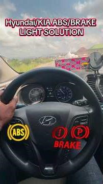 How to fix & Reset Brake & ABS Warning Light For Hyundai/Kia | Brake/ABS light on