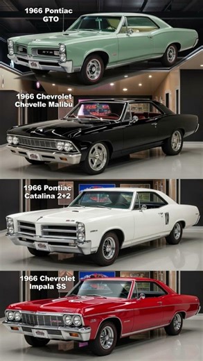 1966 Muscle Cars Ranked – Pontiac GTO vs Chevelle Malibu vs Catalina 2+2 vs Impala SS! 🔥