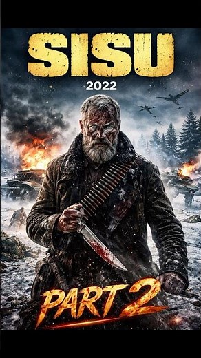 Sisu (2022) Soldados liberan perros: él escapa zambulléndose en el río.