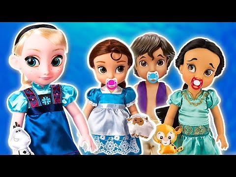 👶 ¡Las Junior Cuidan de Los Nuevos Bebés Princesa! Princesas de Disney