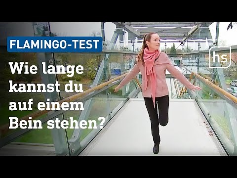 So geht der Flamingo-Test: Wer lange auf einem Bein stehen kann, lebt länger | hessenschau