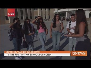 First day of school for CCISD-Live from the new middle school, Lexington MS