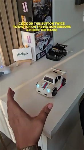 GK Gadgets Gesture Control RC 4WD Remote Control Stunt Car with Hand Sensor, LED Lights, Music