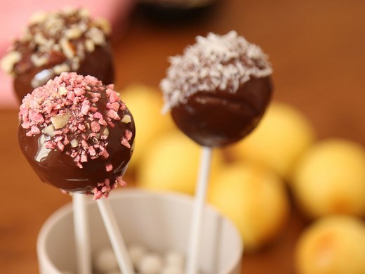 Pop cakes au chocolat délicieux