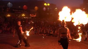 Fire Show, Night Fire Show, Fire Performance. Free Stock Video